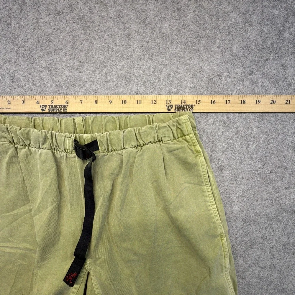 Vintage Gramicci Belted Shorts Green Cotton Mens Medium 90s